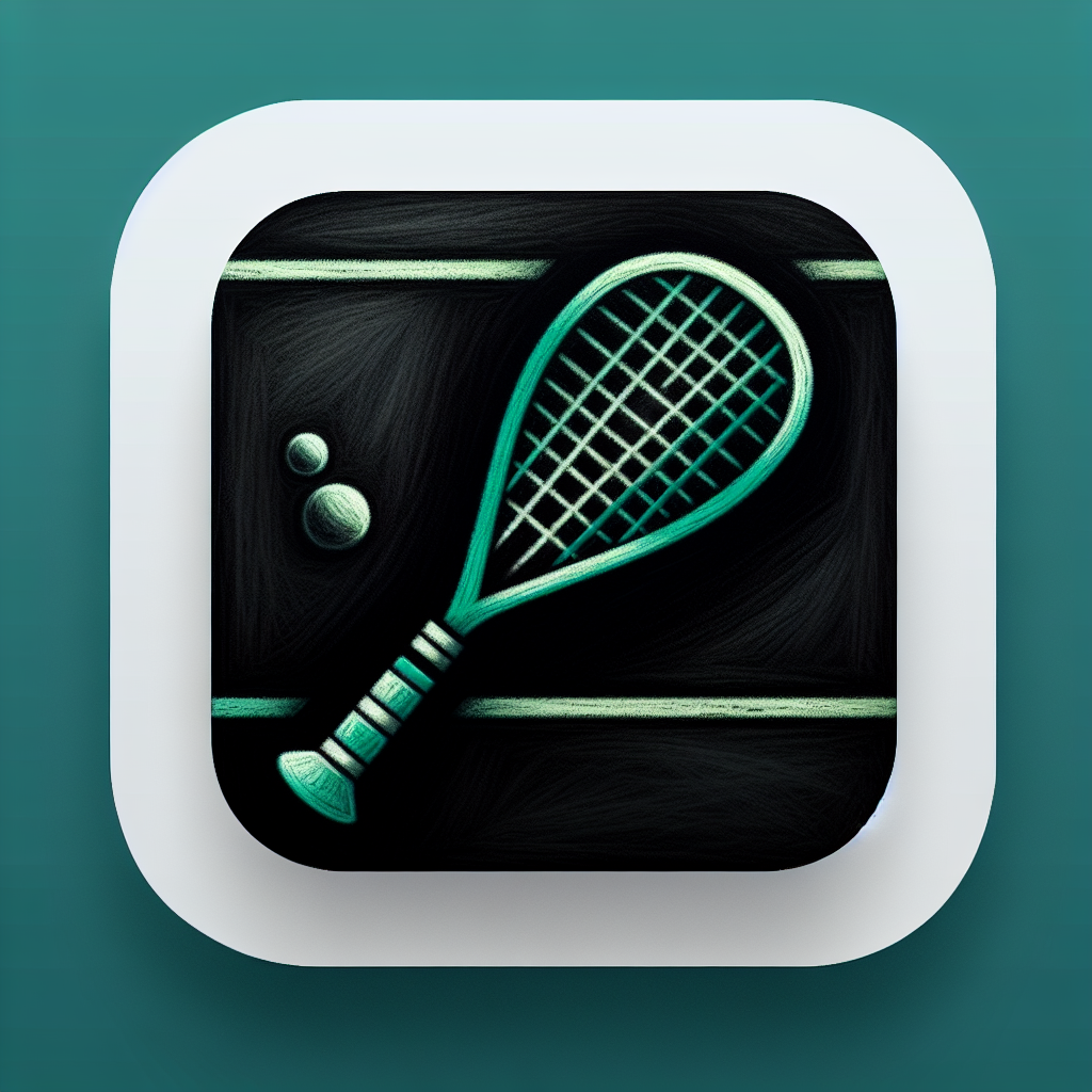 free ai generated squash game racket icon 