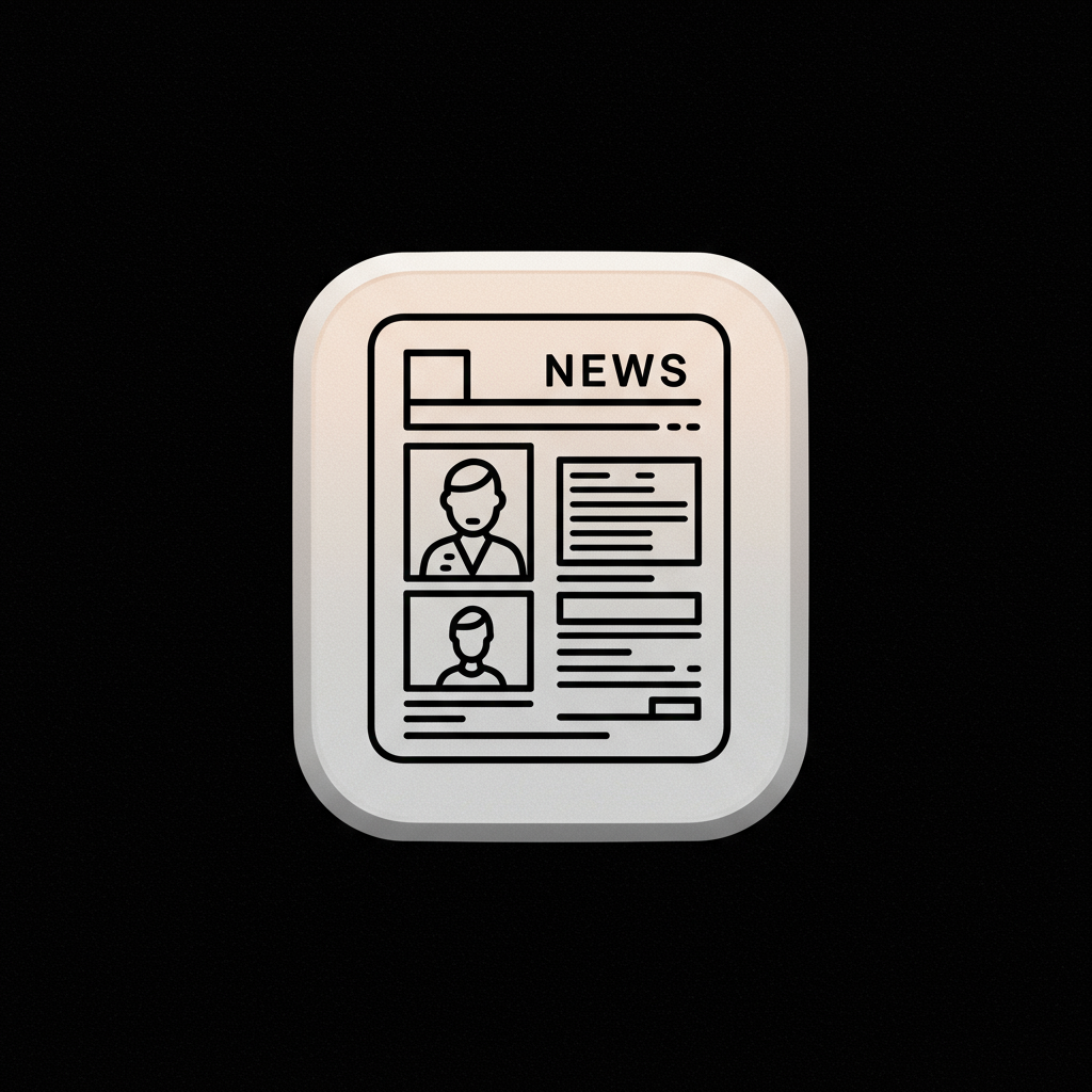 free ai generated news app icon 