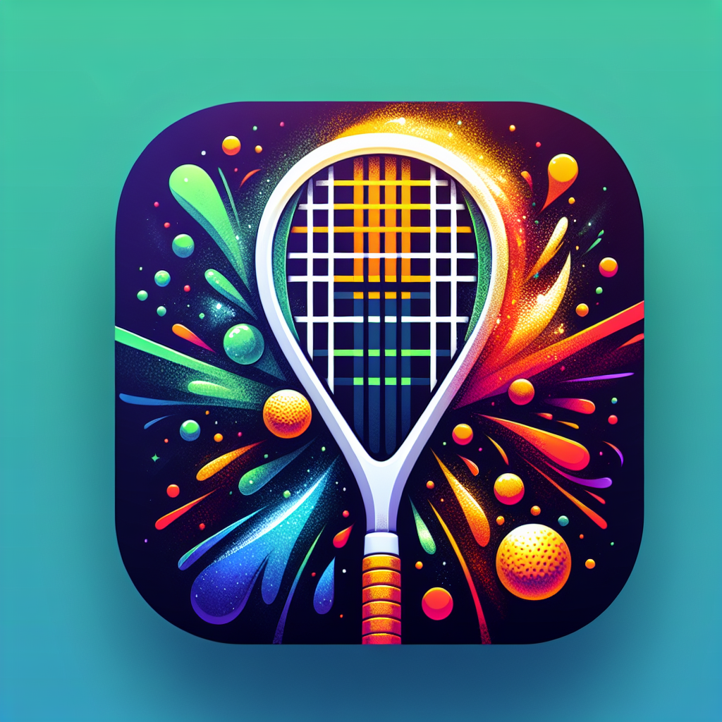 free ai generated squash game racket icon 