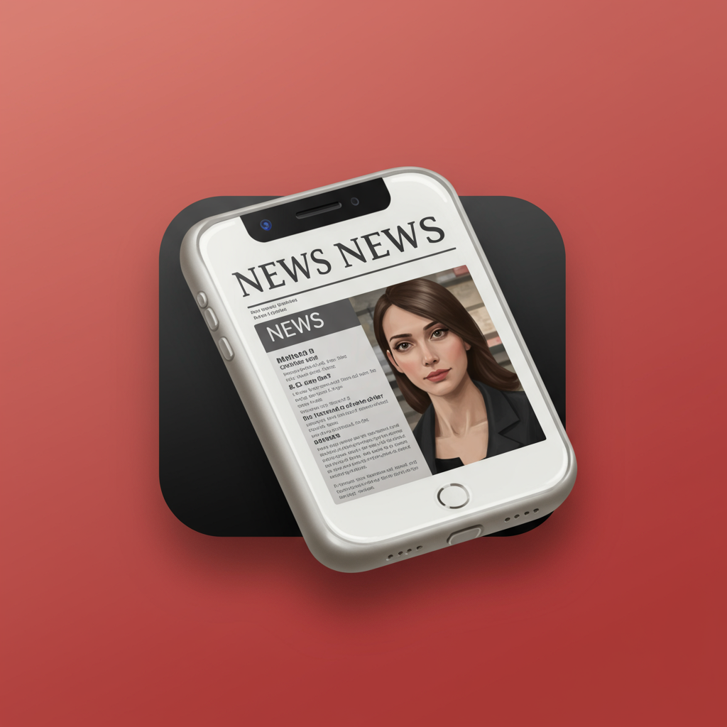 free ai generated news app icon 