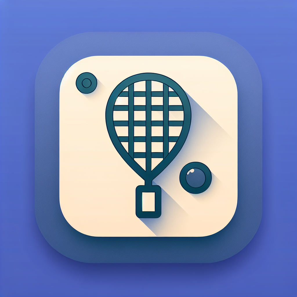 free ai generated squash game racket icon 