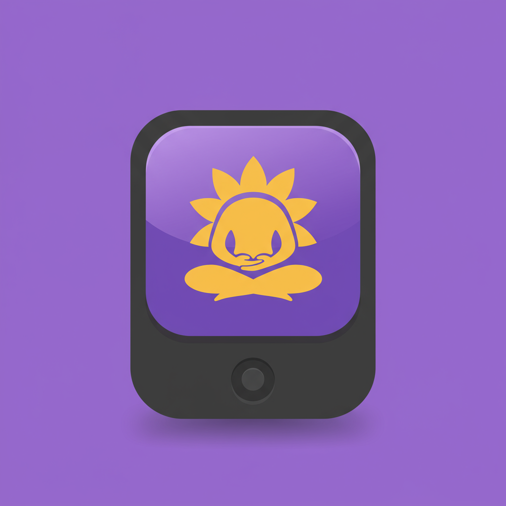 free ai generated meditation app icon 