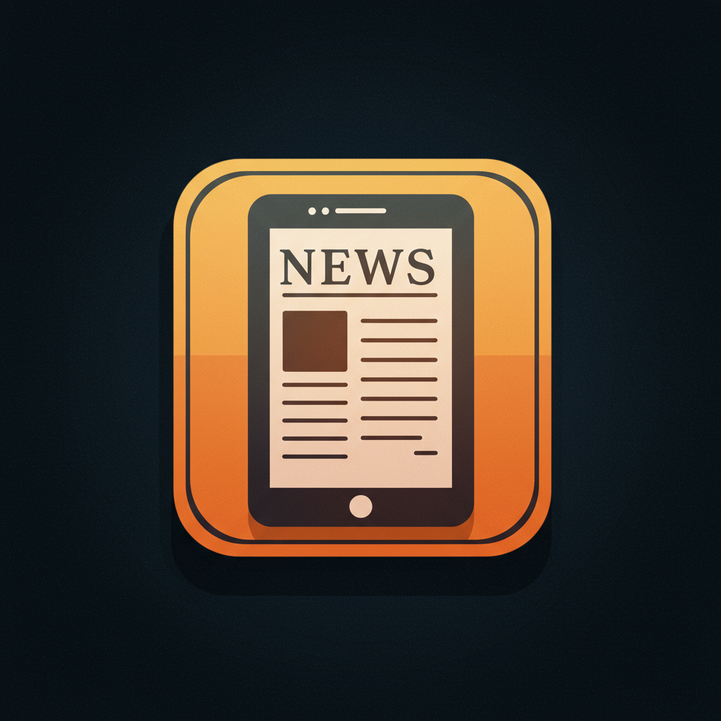 free ai generated news app icon 