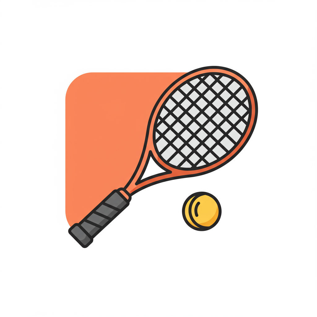 free ai generated one squash game racket with squash ball icon 