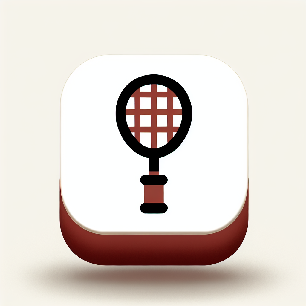 free ai generated squash game racket icon 