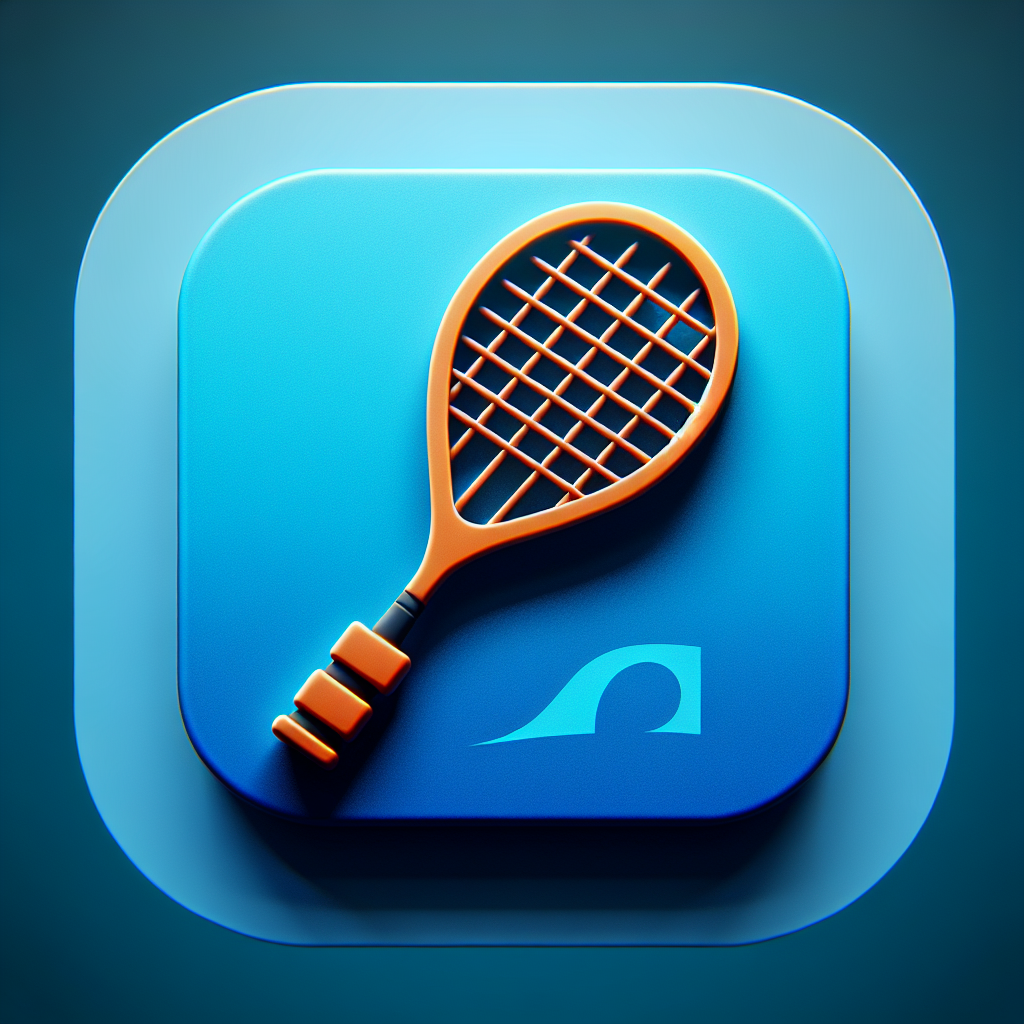 free ai generated squash game racket icon 