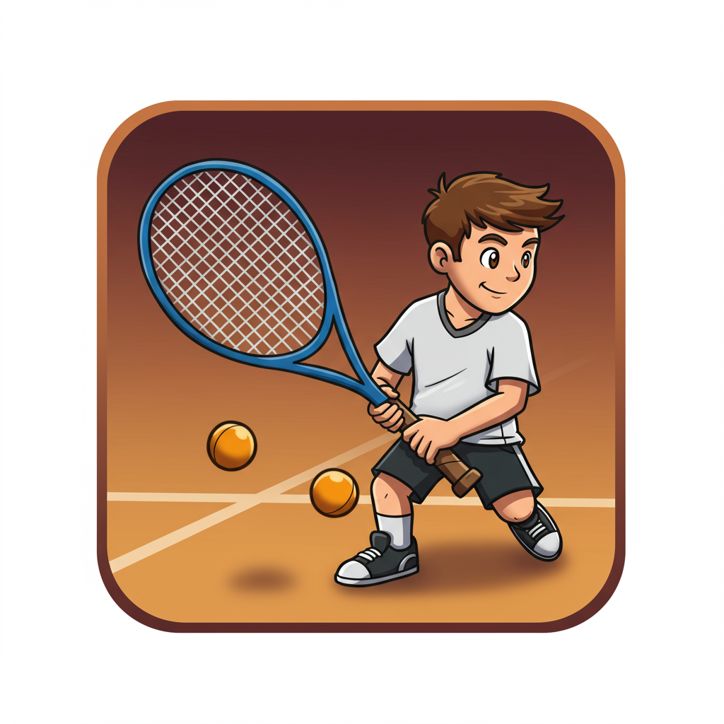 free ai generated squash game racket icon 