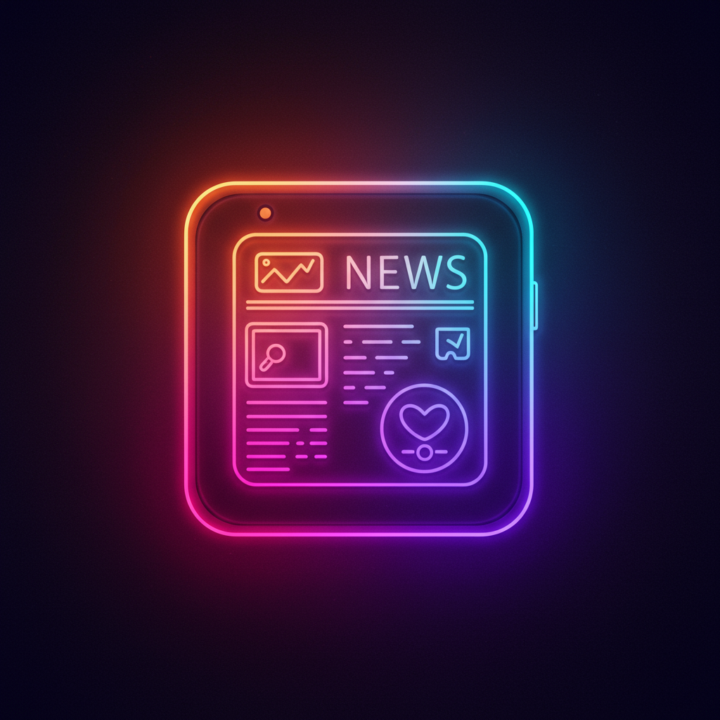 free ai generated news app icon 