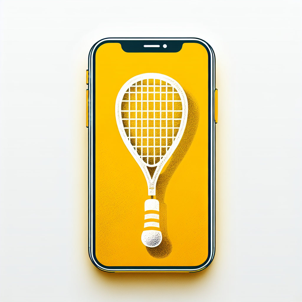 free ai generated squash game racket icon 