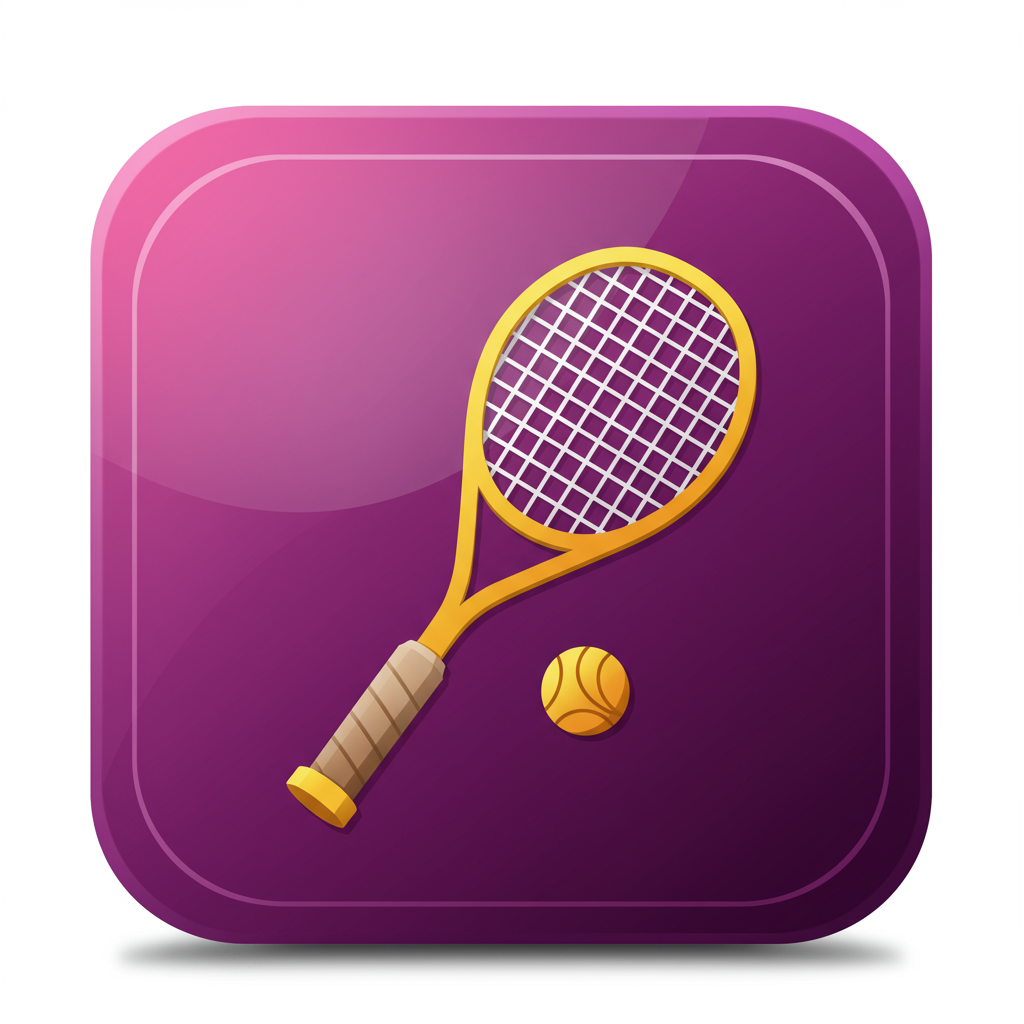 free ai generated squash game racket icon 