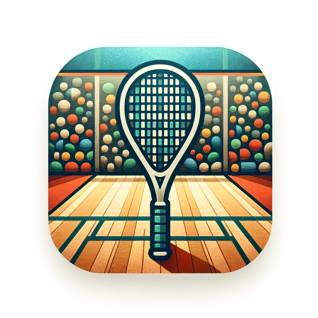 free ai generated squash game racket icon 