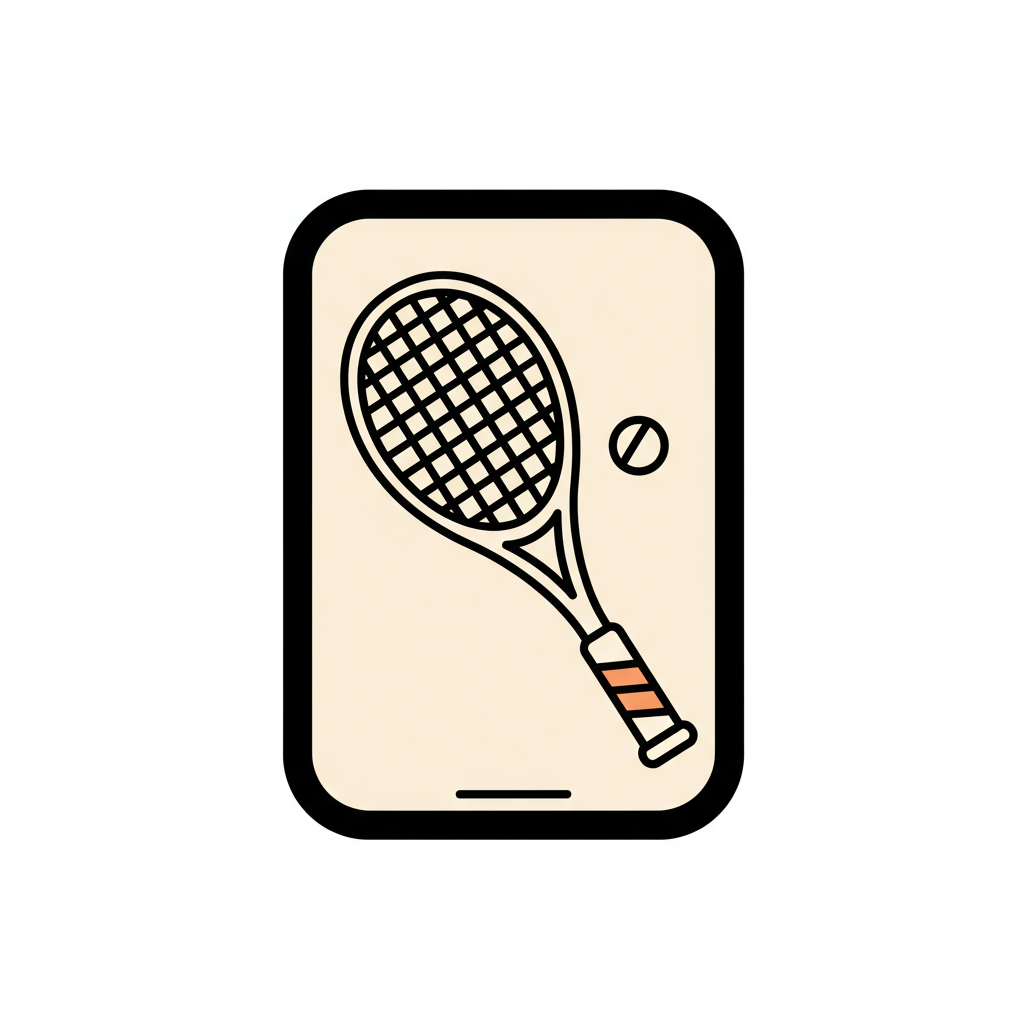 free ai generated squash game racket icon 