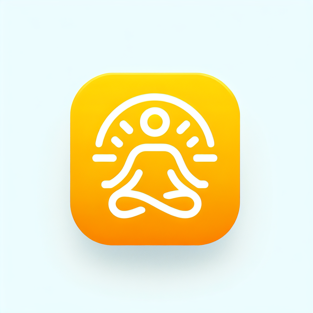 free ai generated meditation app icon 