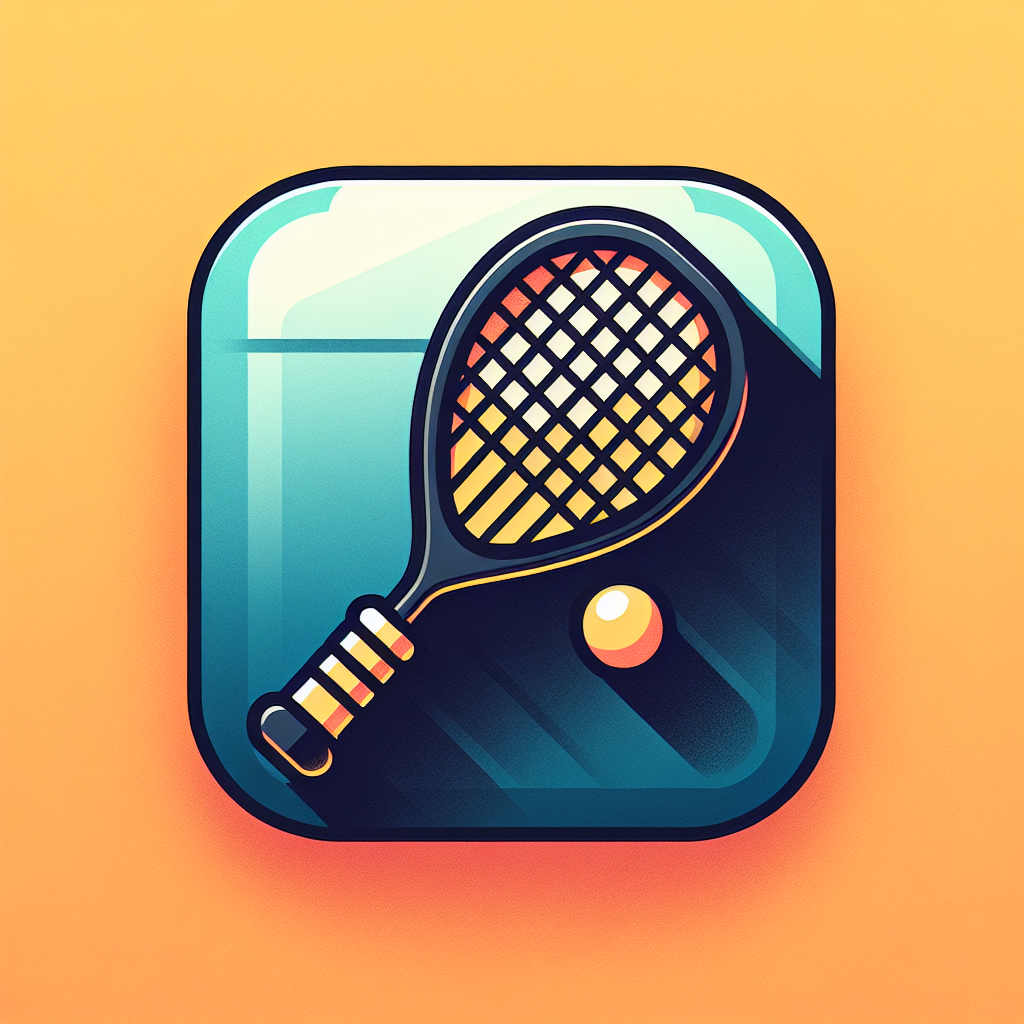 free ai generated squash game racket icon 