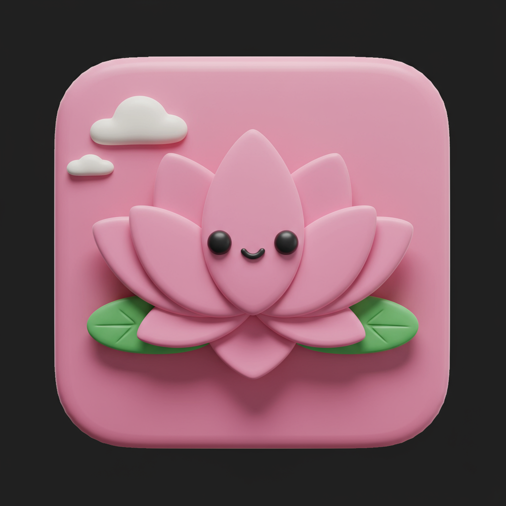 free ai generated a lotus flower icon 